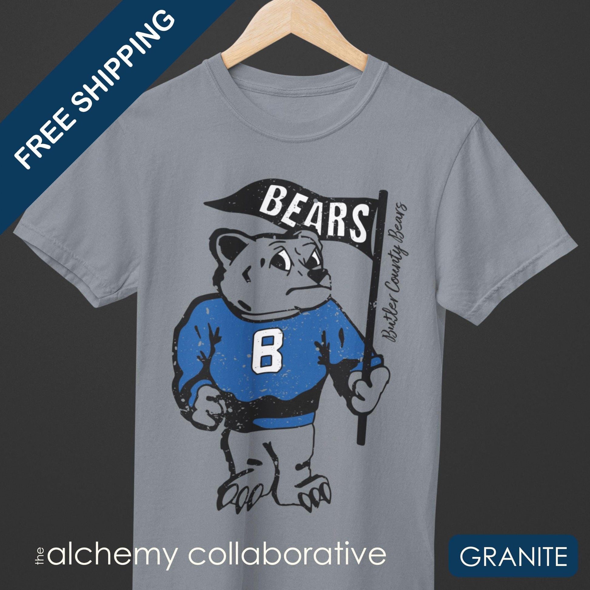 BCS Butler County Bears | School Pride Comfort Colors Tshirt 1717 Bears | Spirit Wear | Butler County, Kentucky School Apparel